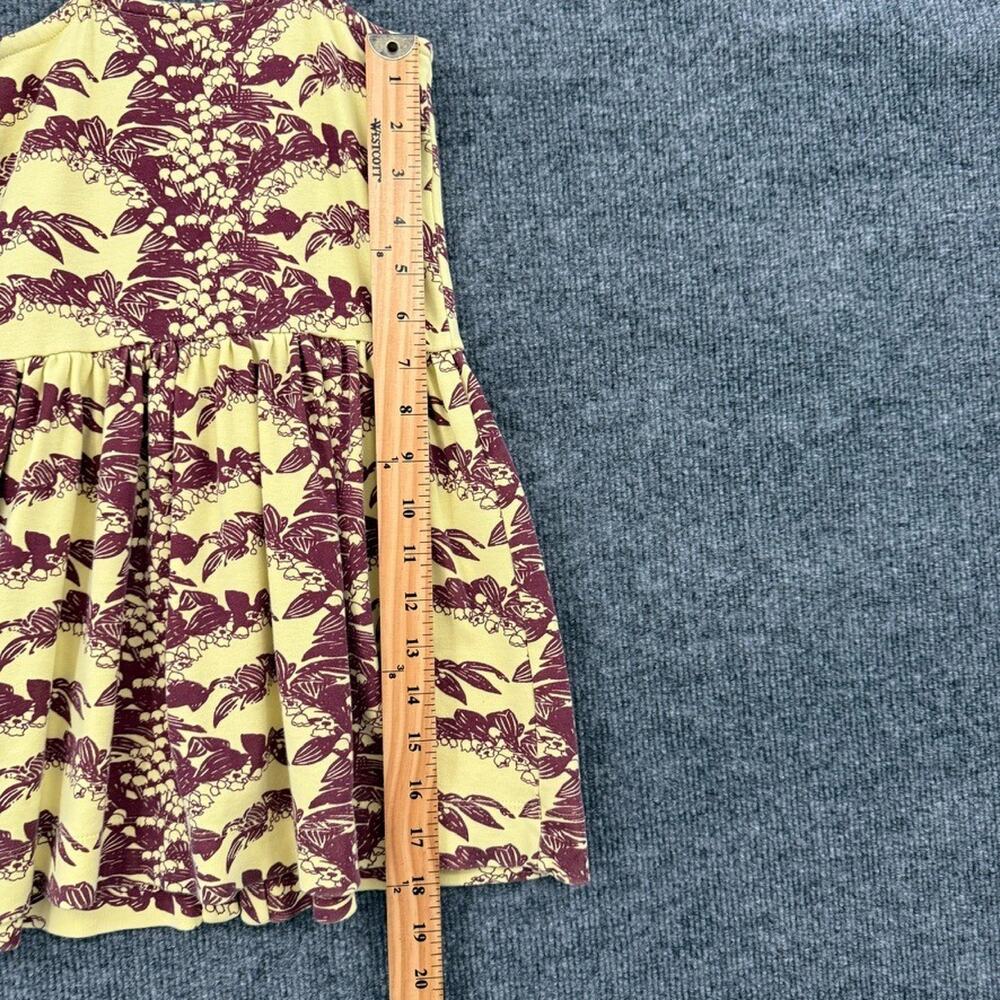 Kate Quinn Girls Sun Dress Size 5 Chili Wisteria Vine Tie Shoulders Button Front - Picture 10 of 10
